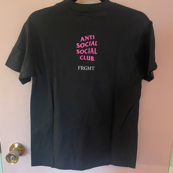 Anti Social Social Club x Fragment Pink Bolt Tee - SIZE WOMENS SMALL 💖 - Picture 2 of 6